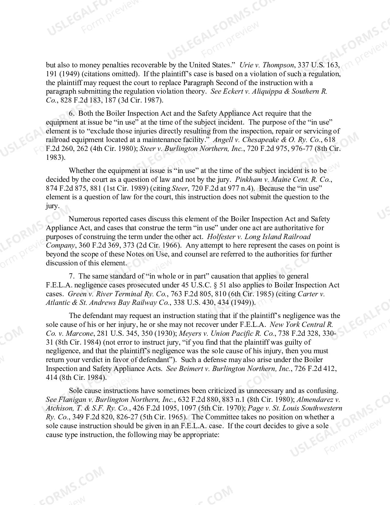 Preview 15.41 ELEMENTS OF CLAIM: BOILER INSPECTION ACT VIOLATION