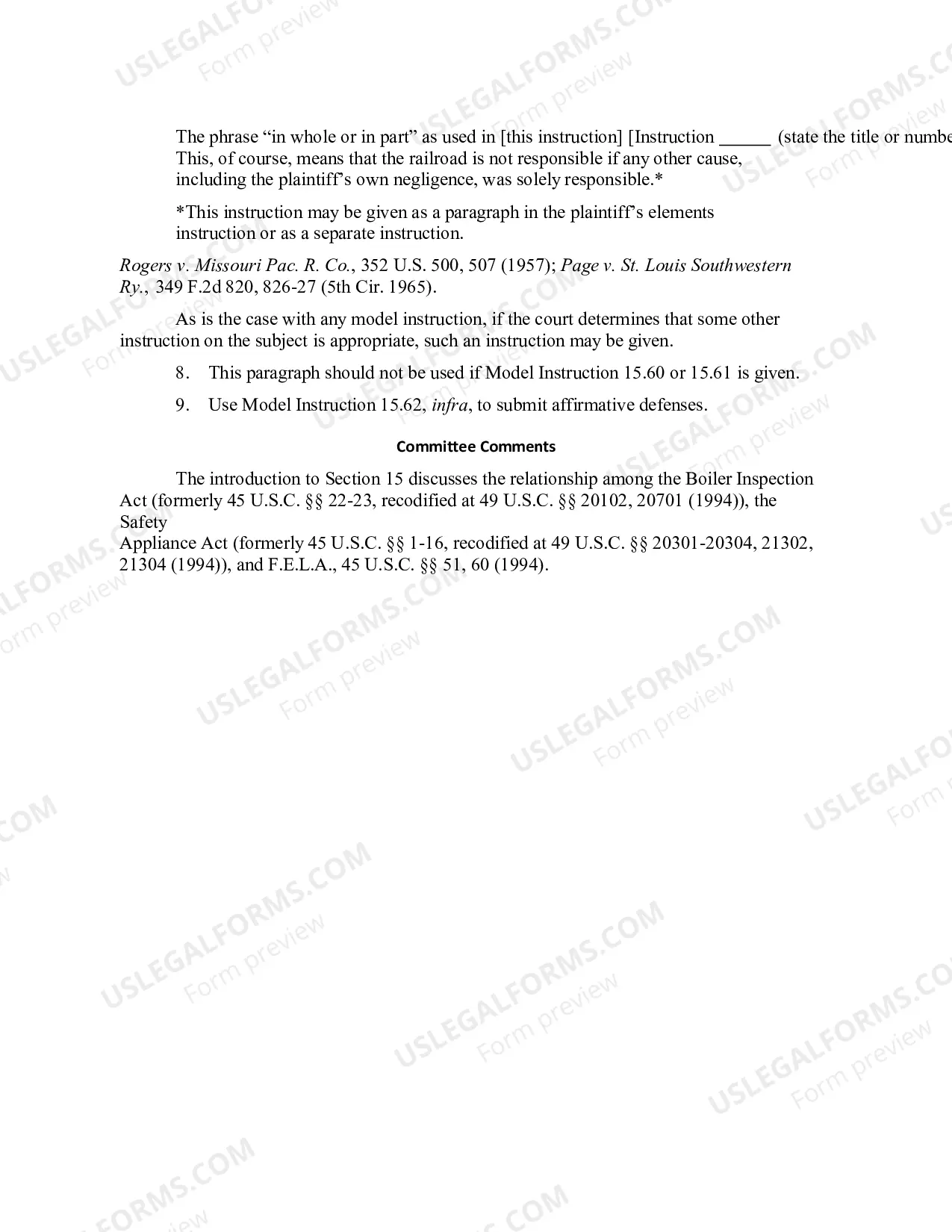 Preview 15.41 ELEMENTS OF CLAIM: BOILER INSPECTION ACT VIOLATION