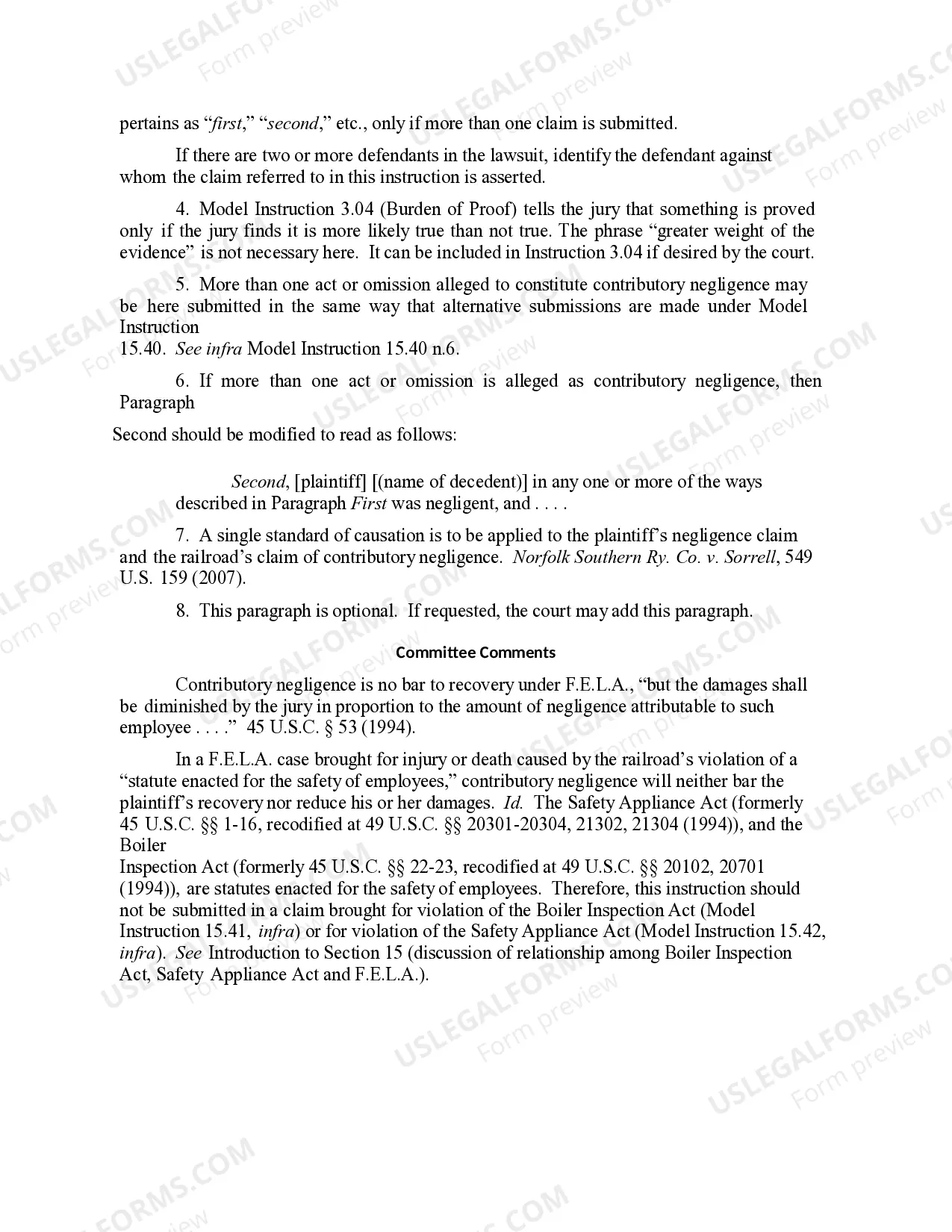 Preview 15.63 ELEMENTS OF DEFENSE: CONTRIBUTORY NEGLIGENCE