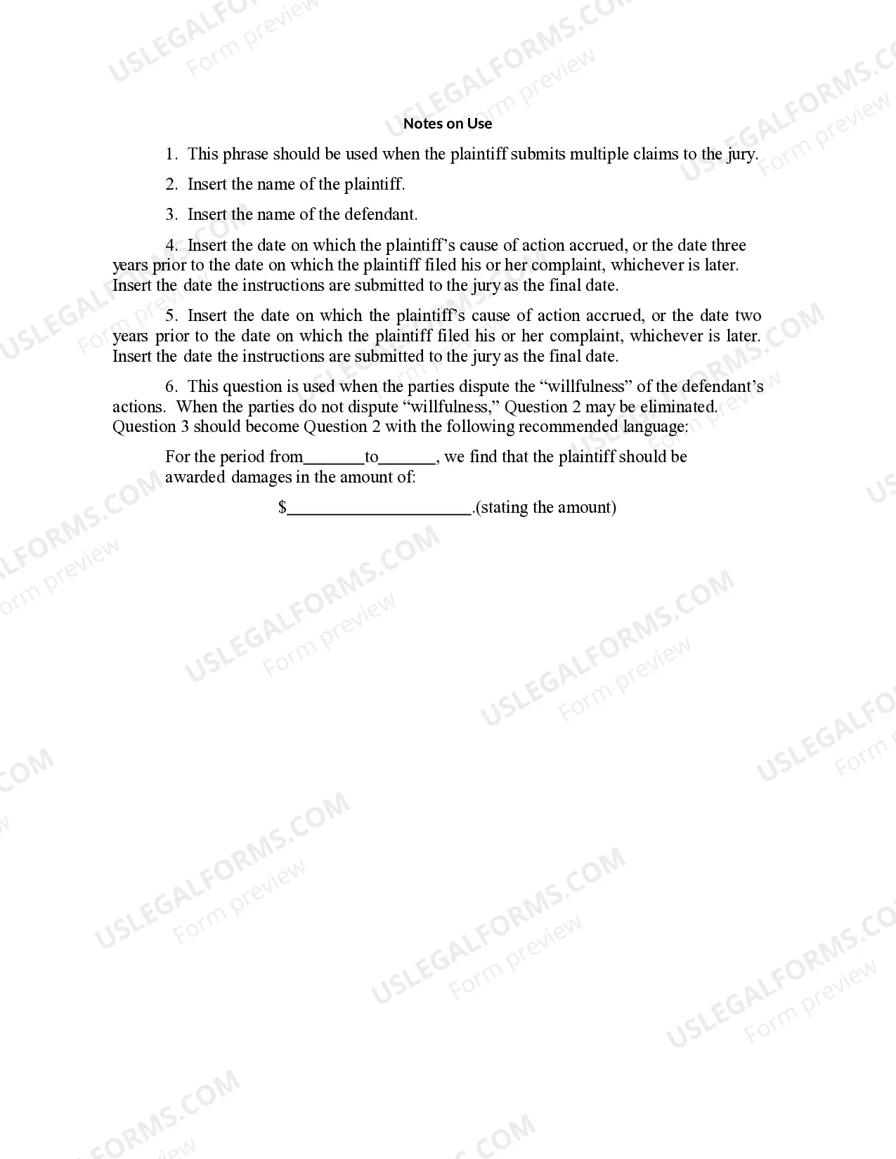 Preview 16.80 GENERAL VERDICT FORM