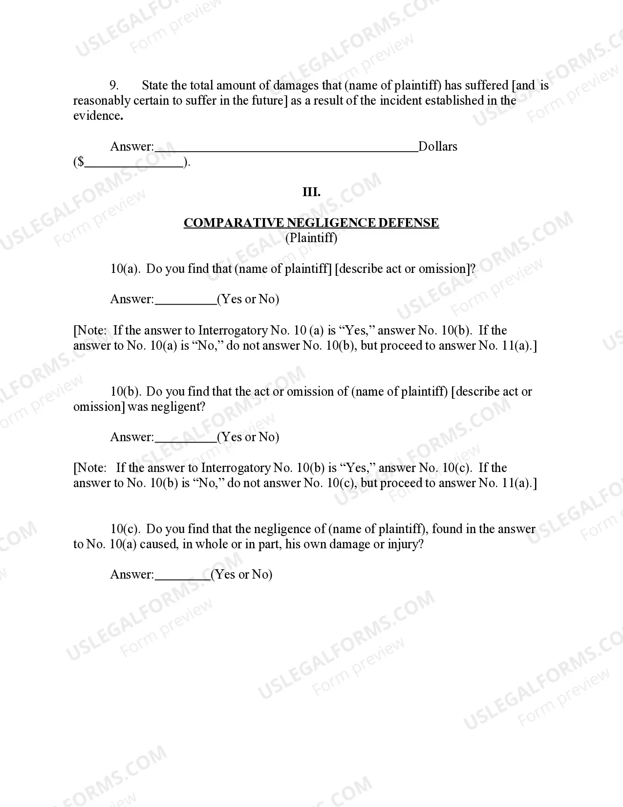 Preview 17.90 SPECIAL VERDICT FORM: INTERROGATORIES I