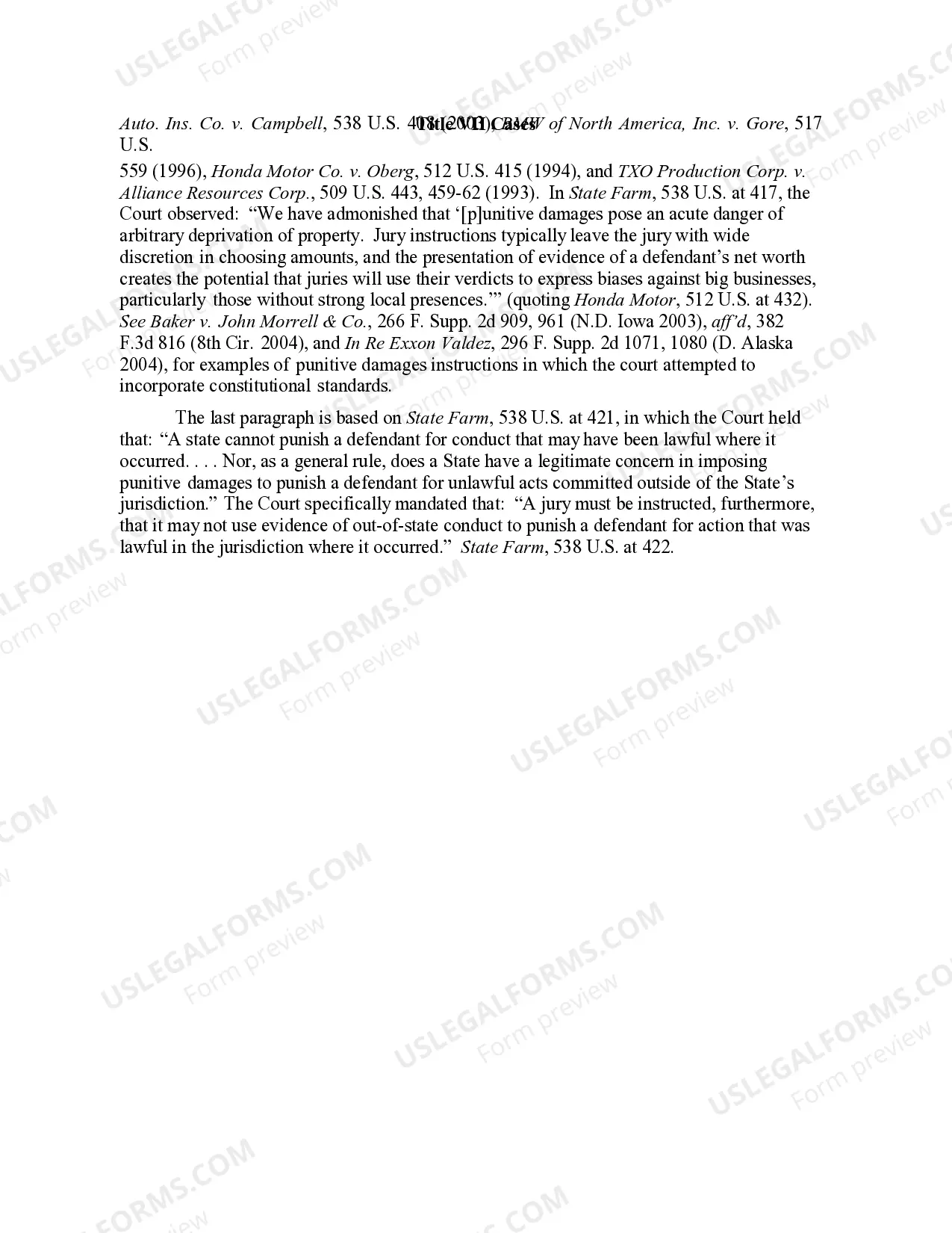 Preview 5.72 DAMAGES: PUNITIVE