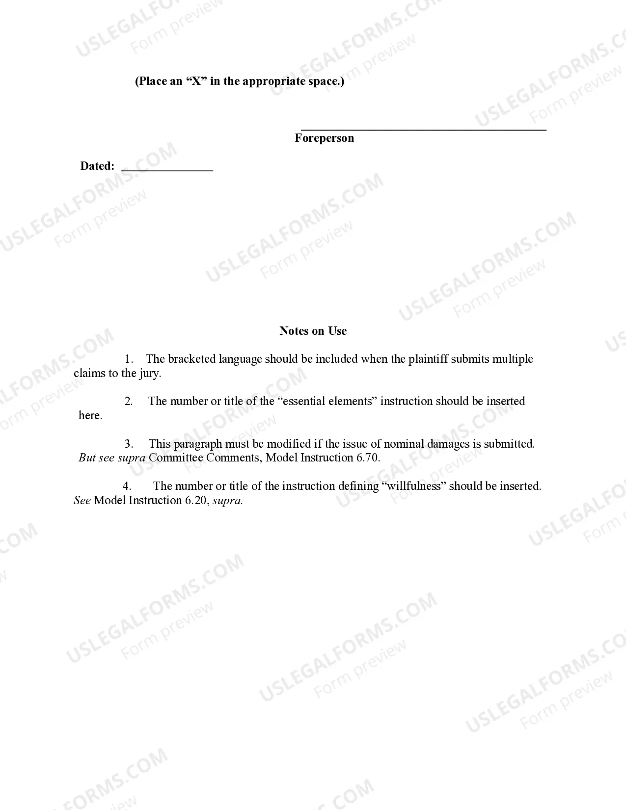Preview 6.80 GENERAL VERDICT FORM