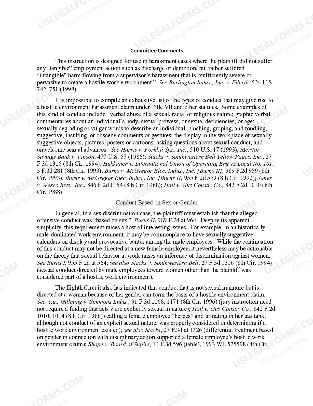 Preview 8.41 ELEMENTS OF CLAIM: HARASSMENT (By Supervisor With No Tangible Employment Action)