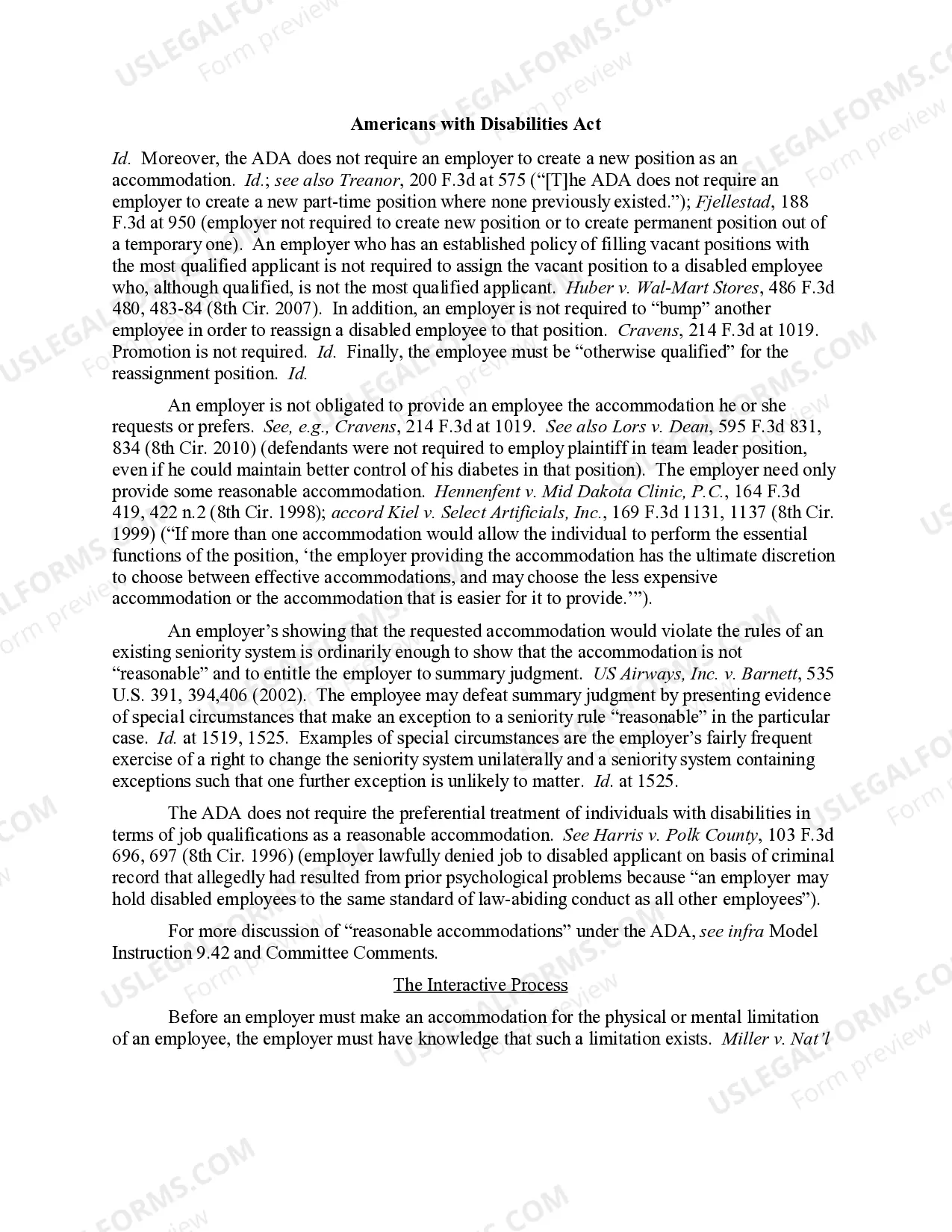 Preview 9.00 Americans with Disabilities Act Overview
