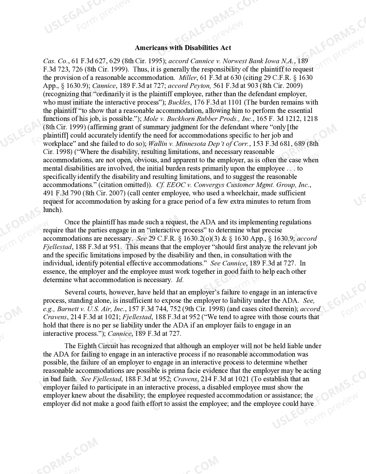 Preview 9.00 Americans with Disabilities Act Overview