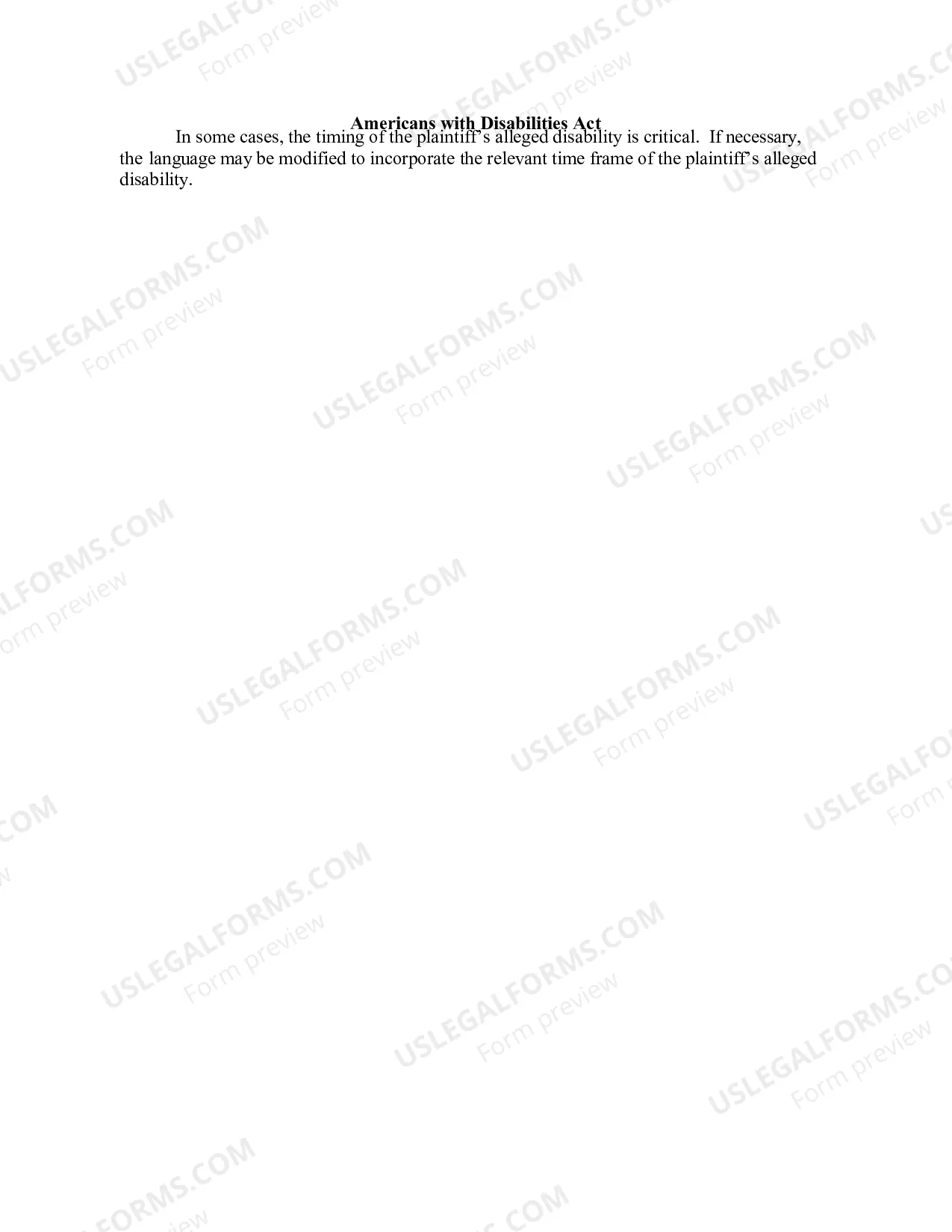 Preview 9.42 ELEMENTS OF CLAIM: REASONABLE ACCOMMODATION (Specific Accommodation Identified)
