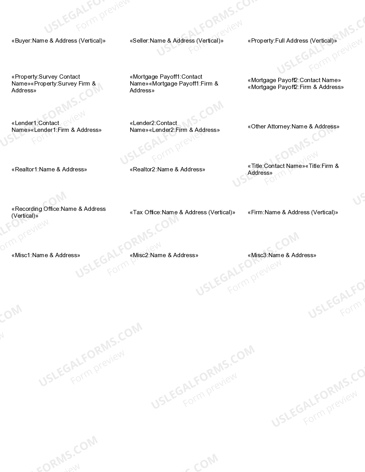Address Label | US Legal Forms