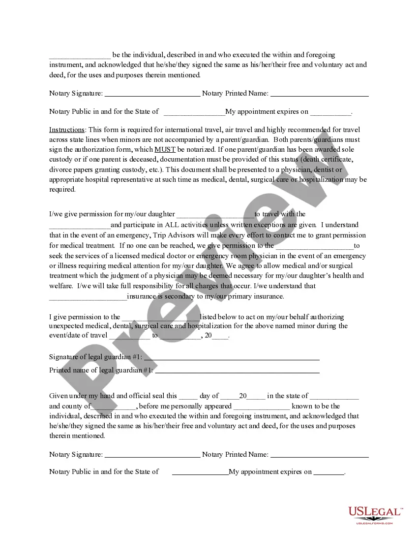 Get Permission to Travel for Minors Preview Permission to Travel for Minors
