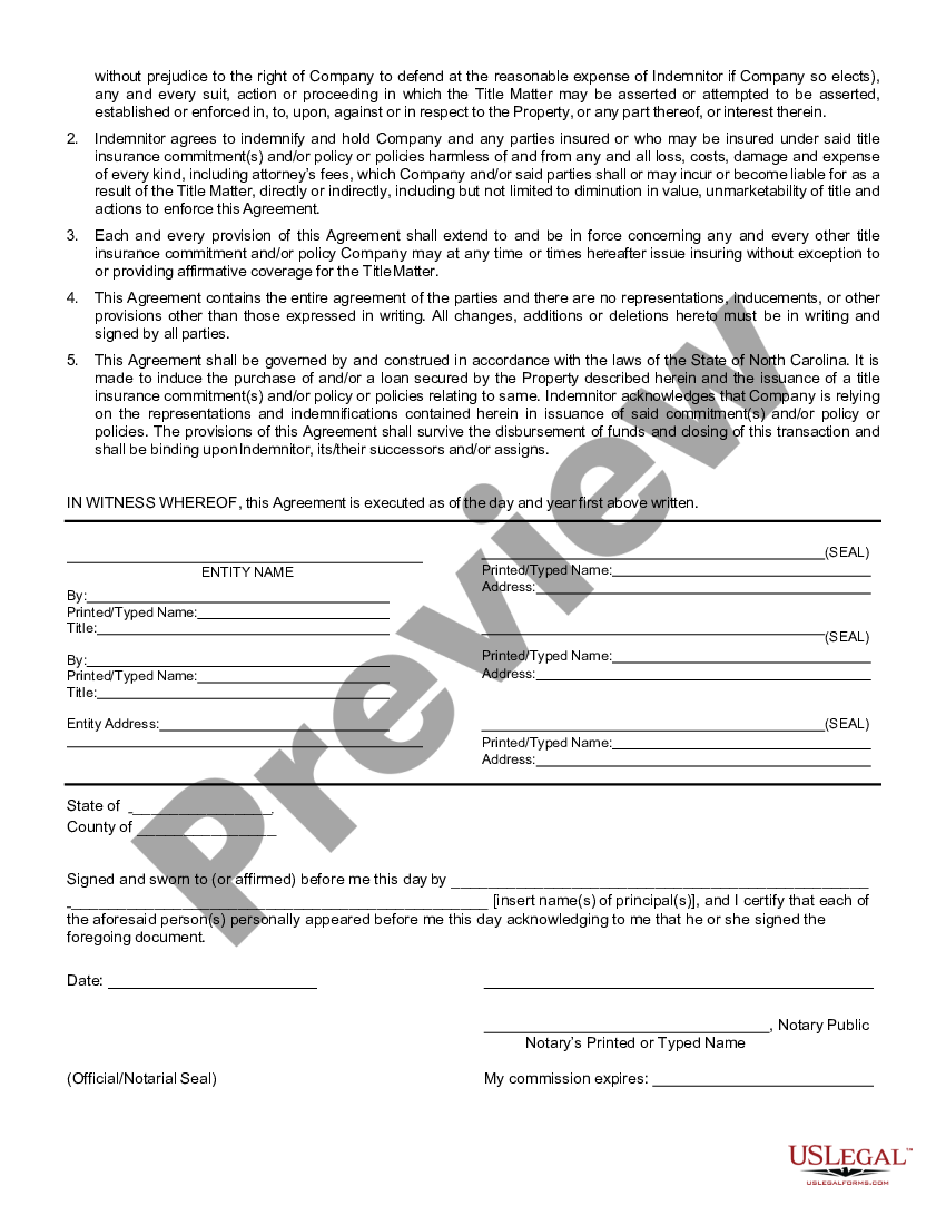 Open Estate Affidavit and Indemnity Agreement - Open Estate File | US ...