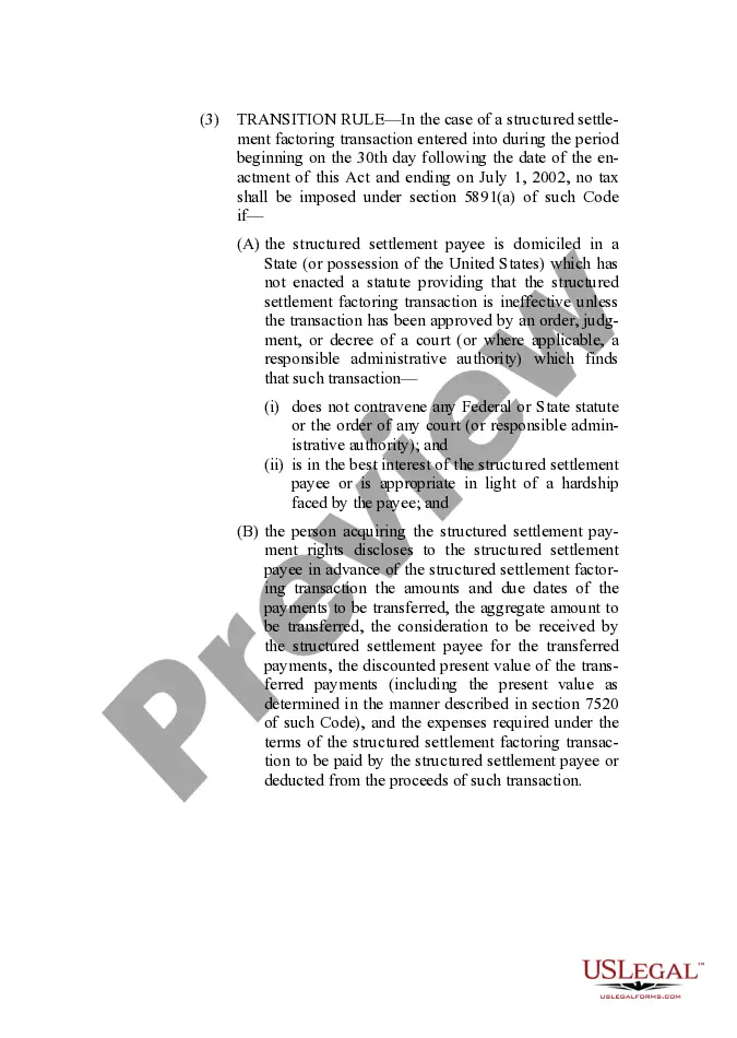 Get Structured Settlement Factoring Transactions Preview Structured Settlement Factoring Transactions