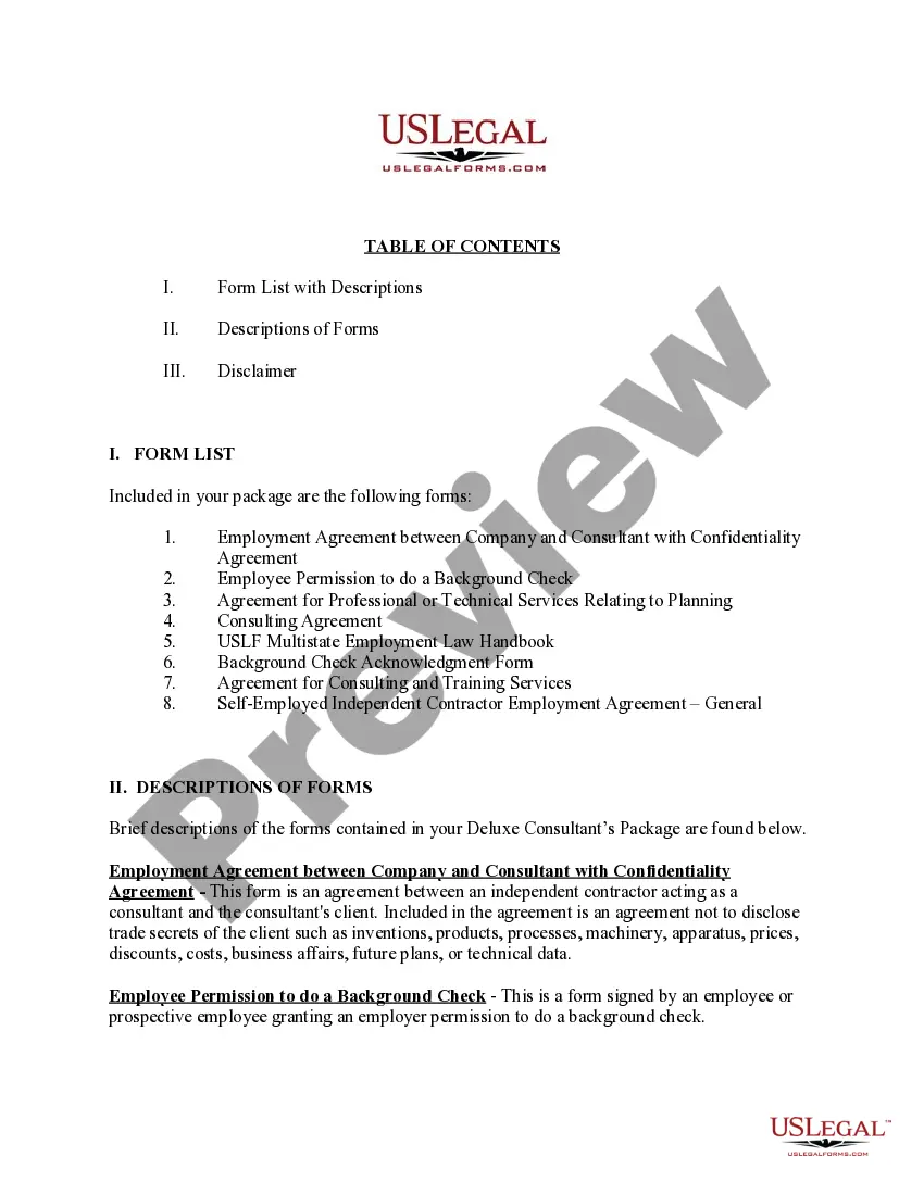 Get Consultants Package - Deluxe Preview Consultants Package - Deluxe