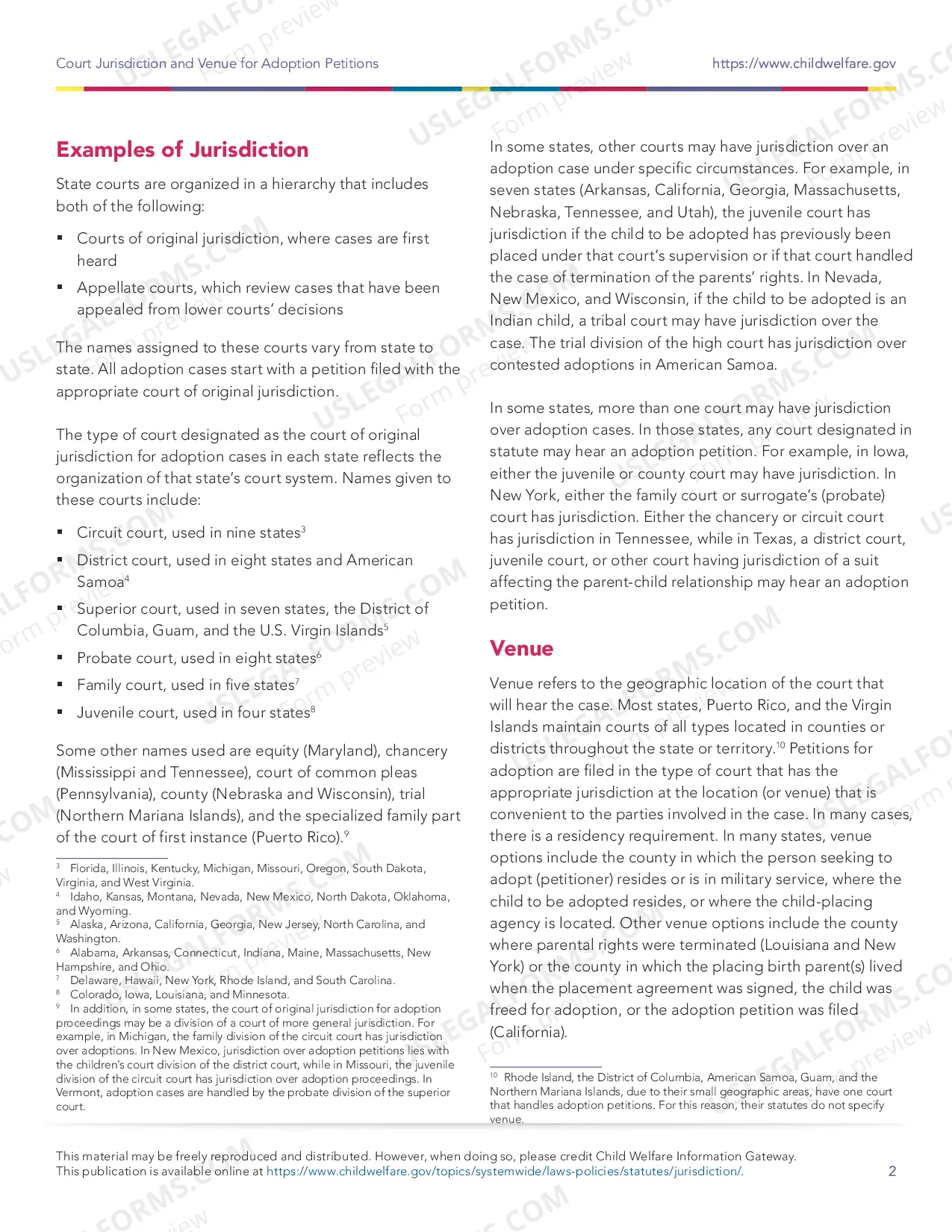 Preview Court Jurisdiction and Venue for Adoption Petitions