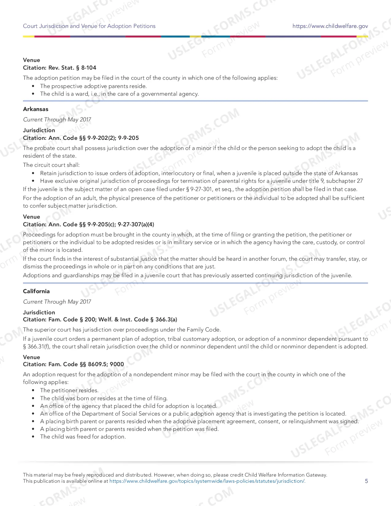 Preview Court Jurisdiction and Venue for Adoption Petitions