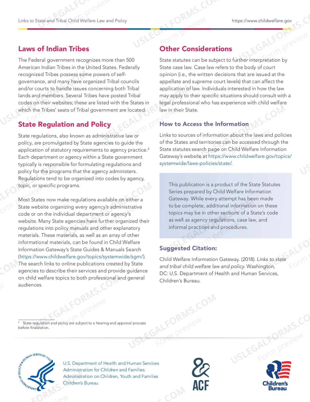 Preview Online Resources for State Child Welfare Law and Policy