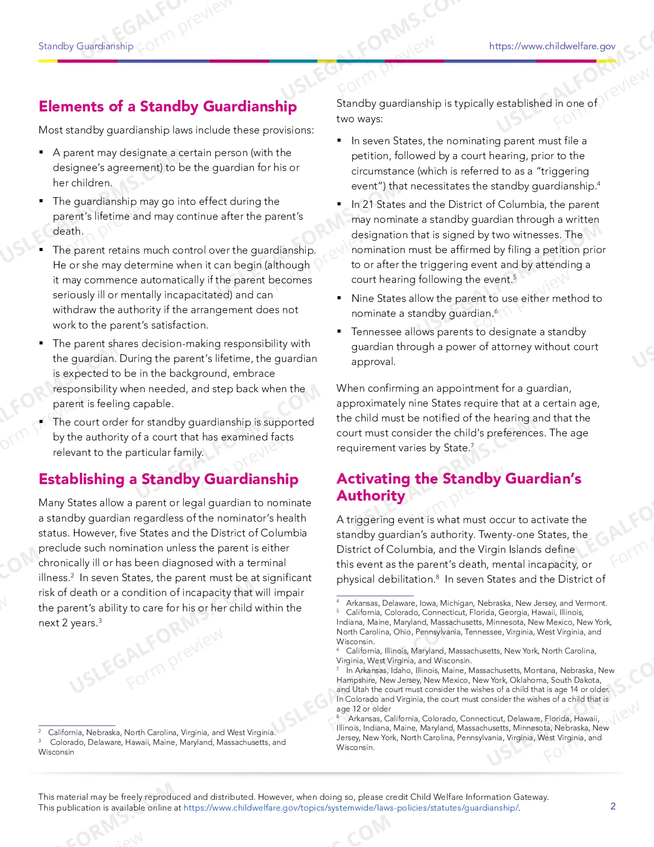 Preview Standby Guardianship Guide