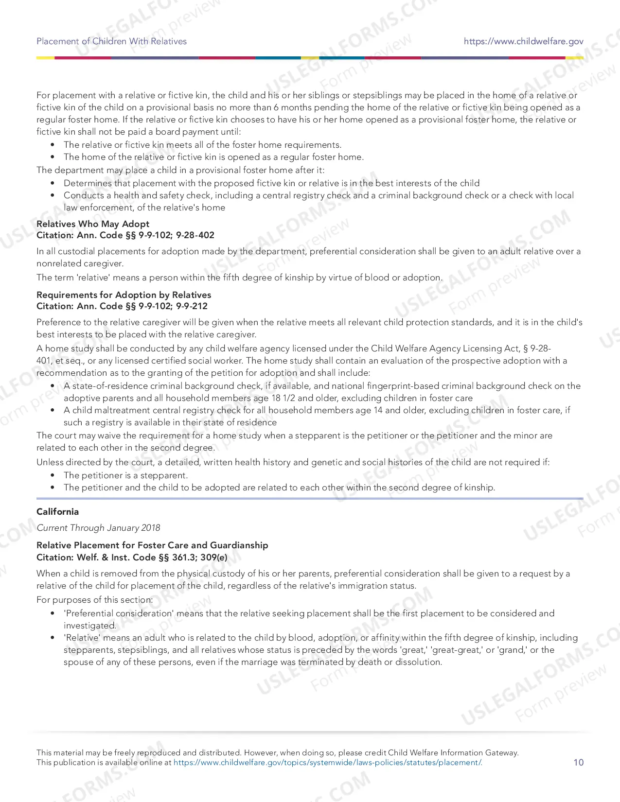 Preview Placement of Children With Relatives