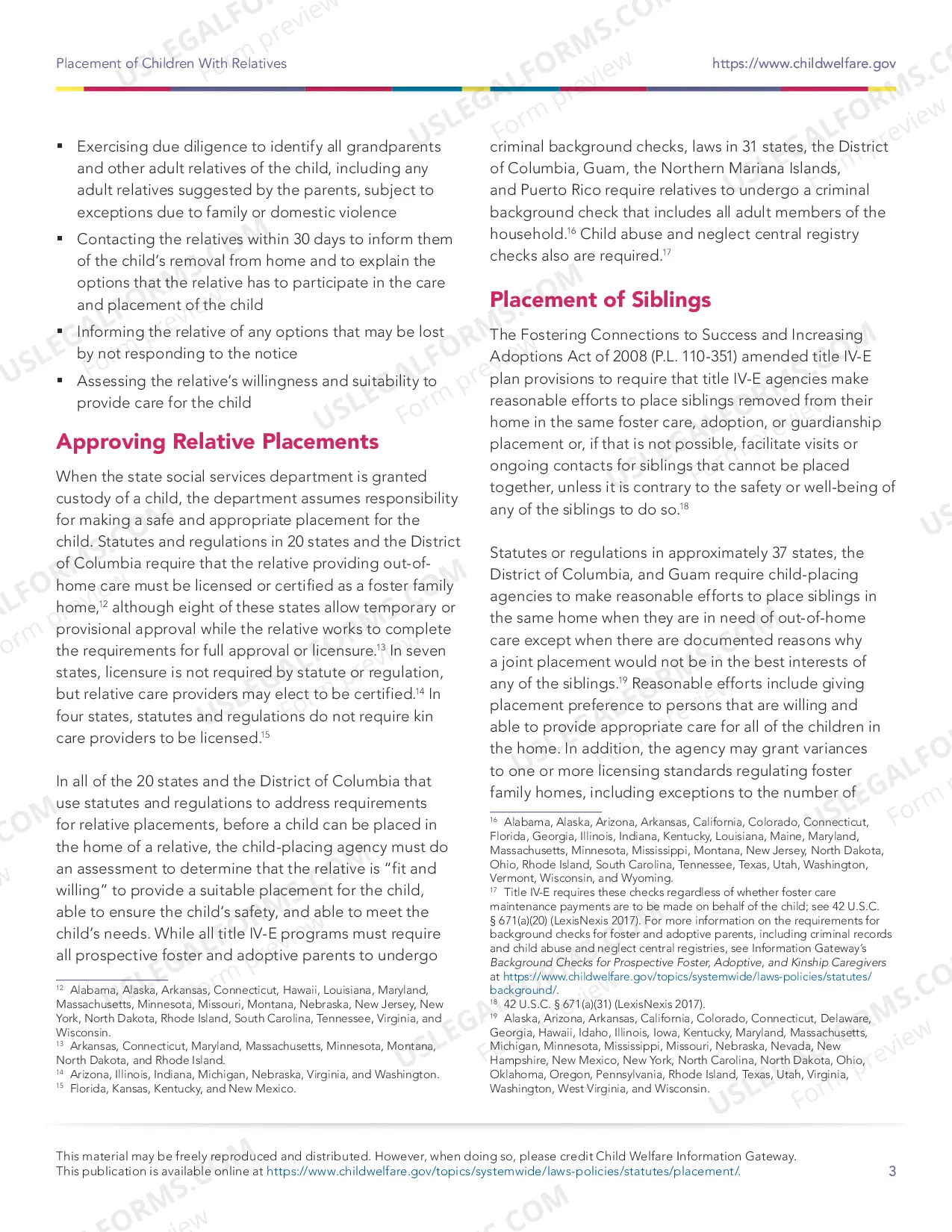 Preview Placement of Children With Relatives