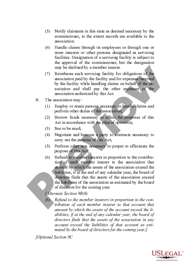 Get Post Assessment Property and Liability Insurance Guaranty Association Model Act Preview Post Assessment Property and Liability Insurance Guaranty Association Model Act