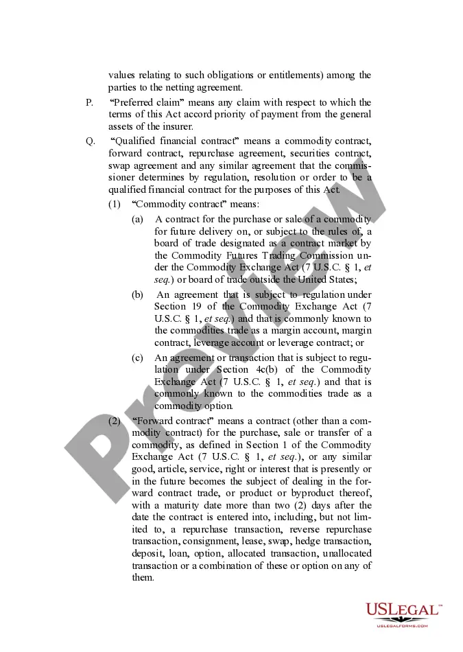 Get Insurers Rehabilitation and Liquidation Model Act Preview Insurers Rehabilitation and Liquidation Model Act