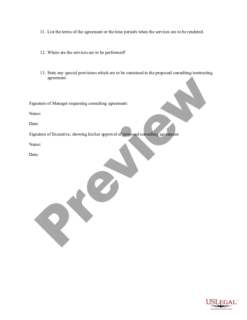 Get Consulting Contract Questionnaire - Self-Employed Preview Consulting Contract Questionnaire - Self-Employed