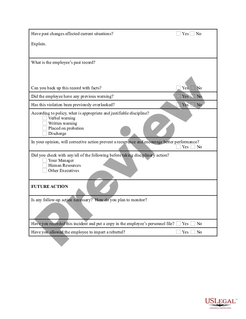 Get Manager's Checklist for Final Discipline Preview Manager's Checklist for Final Discipline