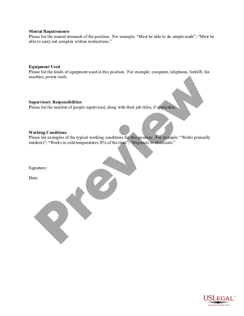 Get Job Description Preview Job Description