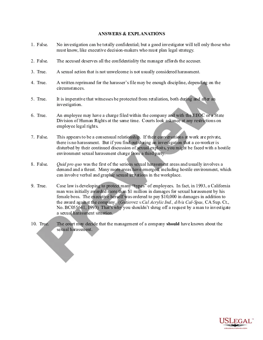 Get Manager's Sexual Harassment Training Document - Workplace Preview Manager's Sexual Harassment Training Document - Workplace