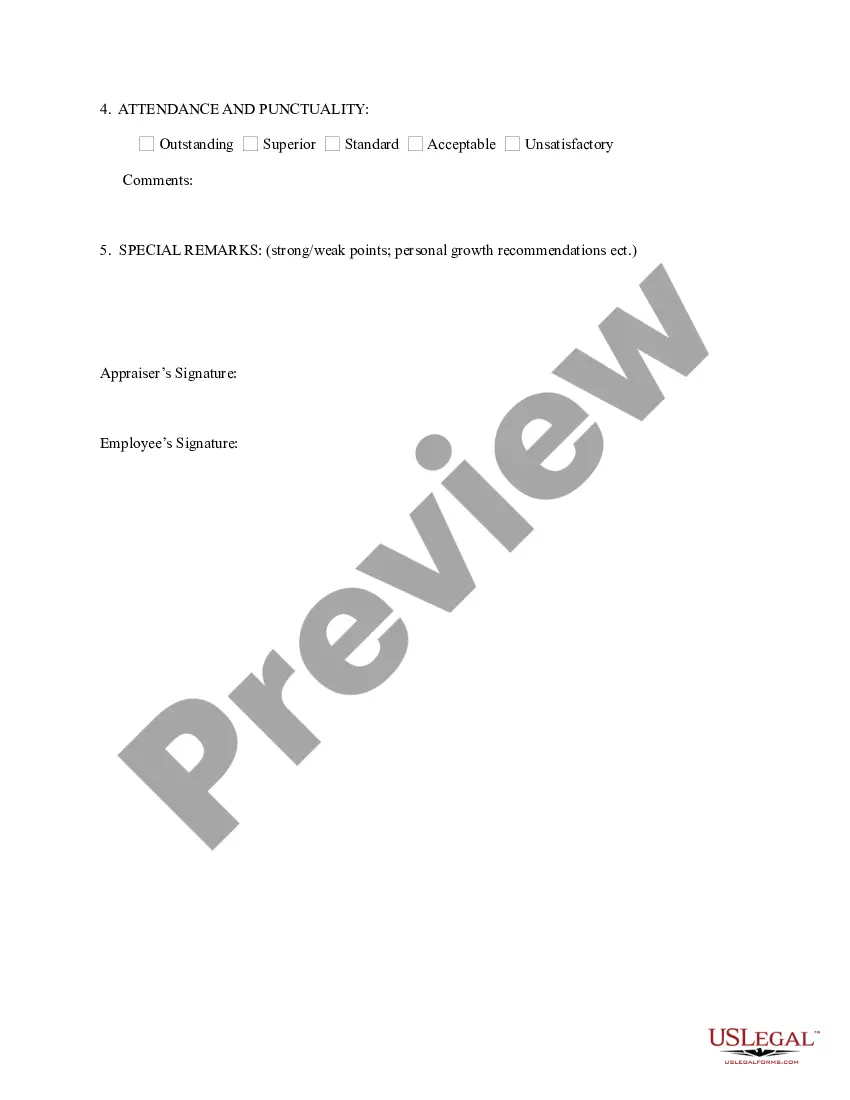Get Salaried Employee Appraisal Guidelines - Employee Specific Preview Salaried Employee Appraisal Guidelines - Employee Specific