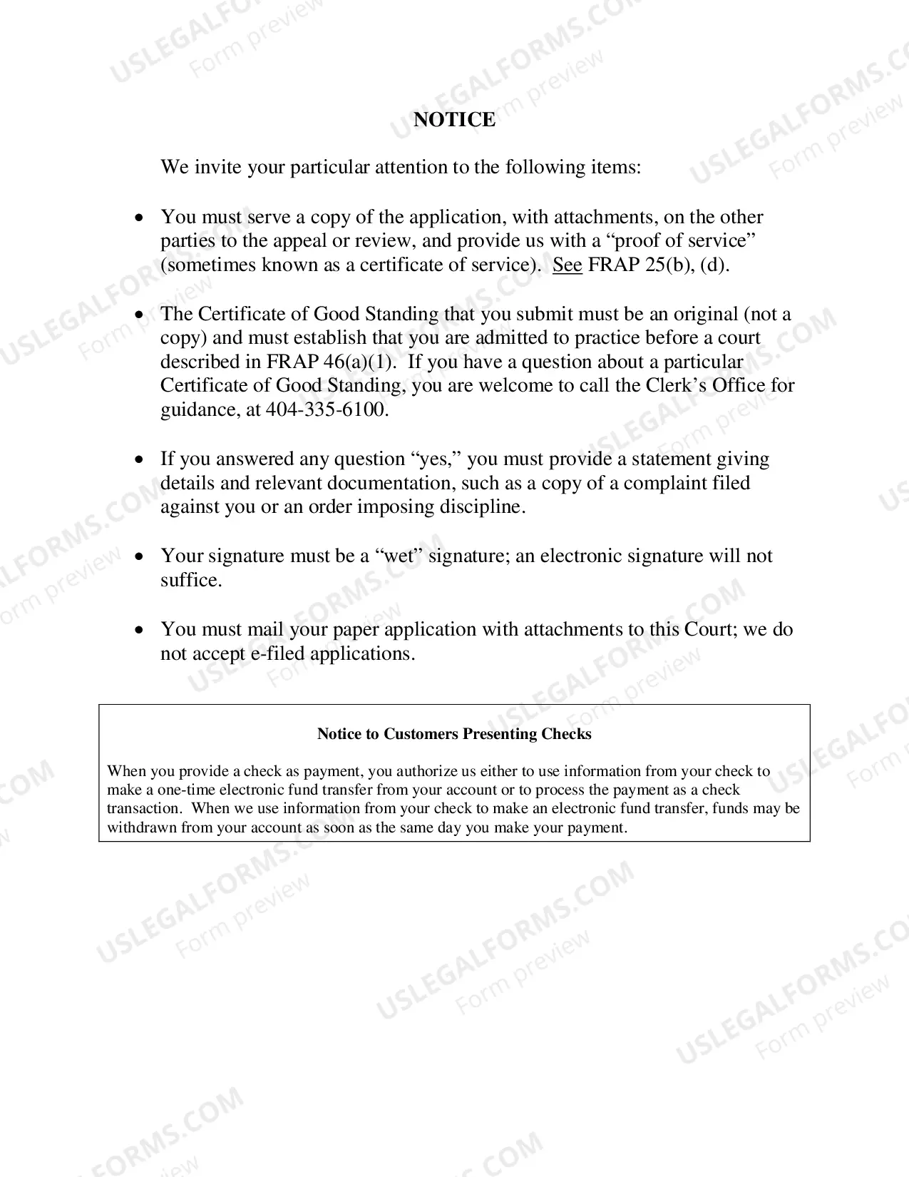 Preview Application to Appear Pro Hac Vice