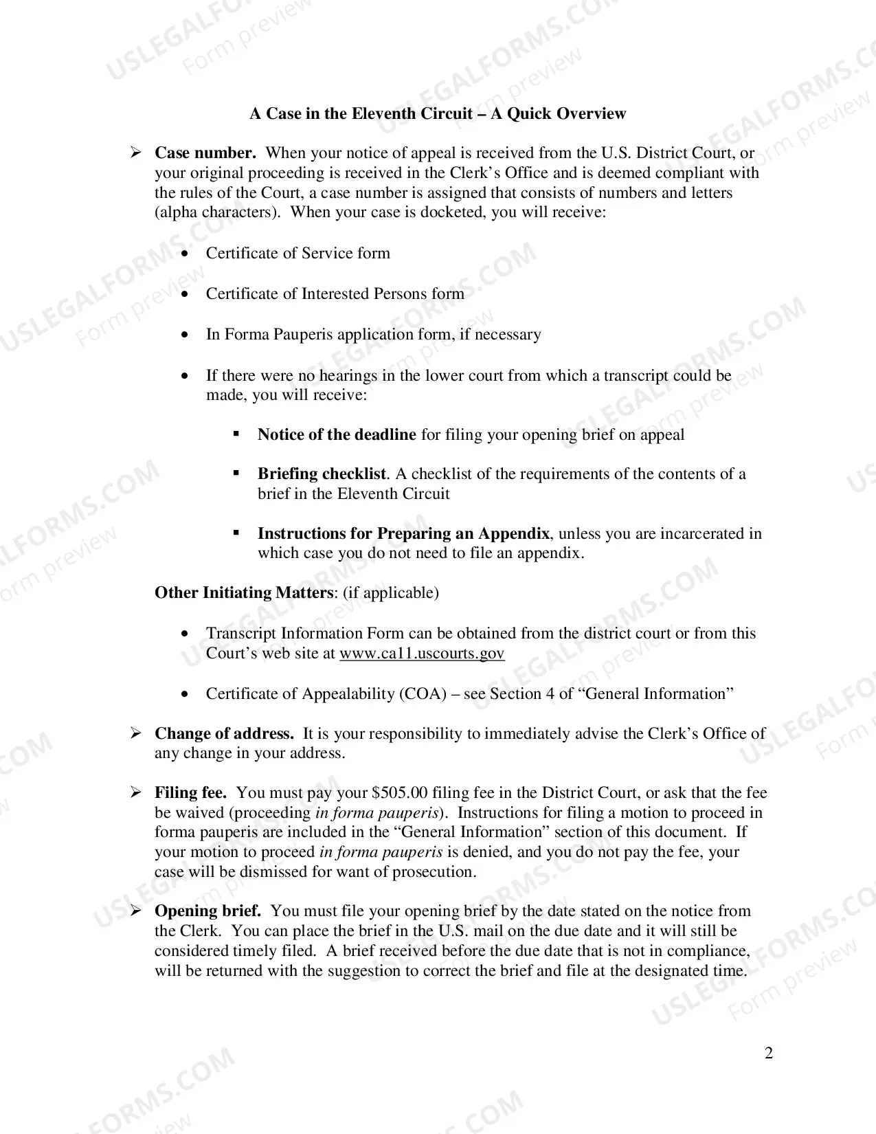 Preview Preparing an Appeal - Pro Se Appellants