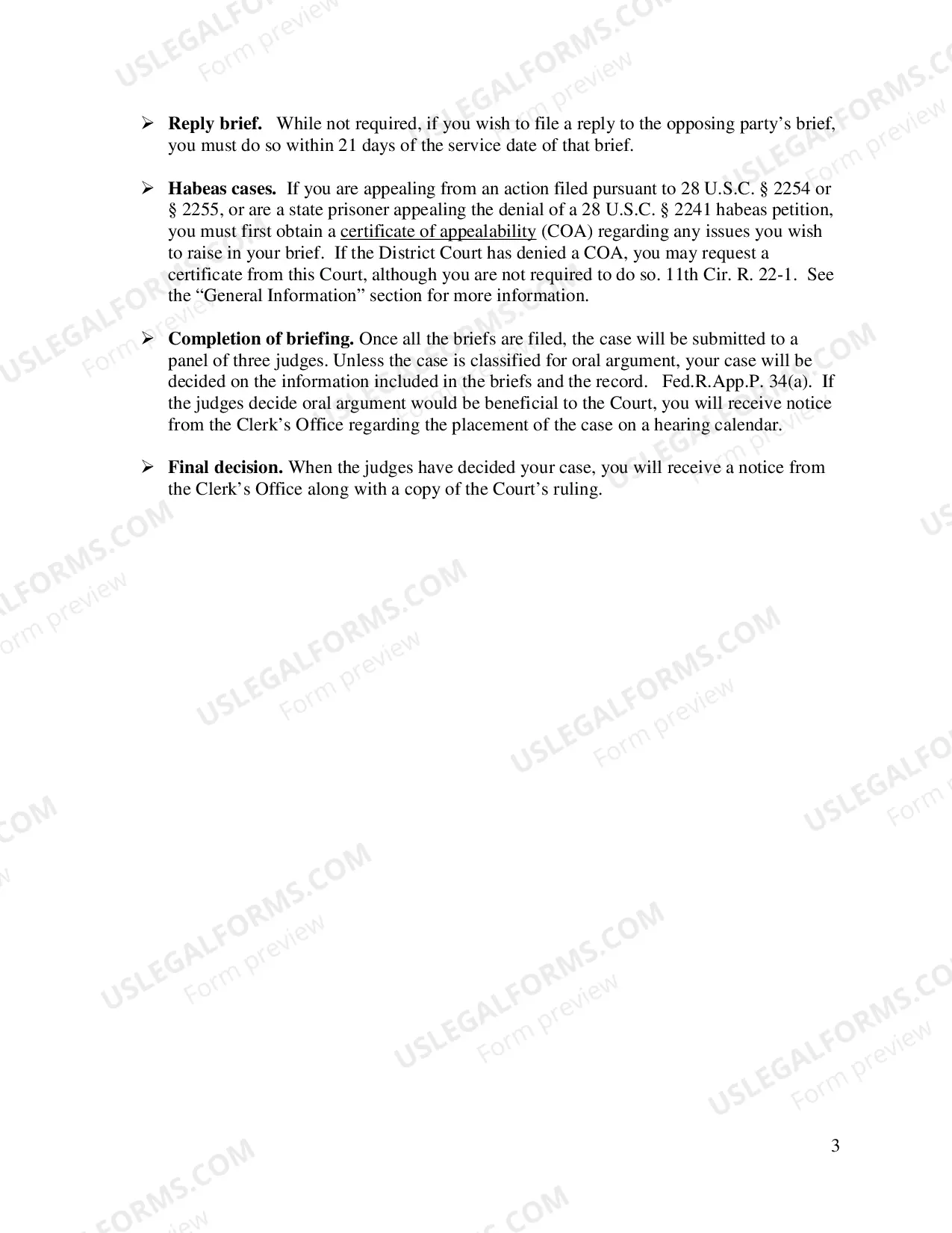 Preview Preparing an Appeal - Pro Se Appellants