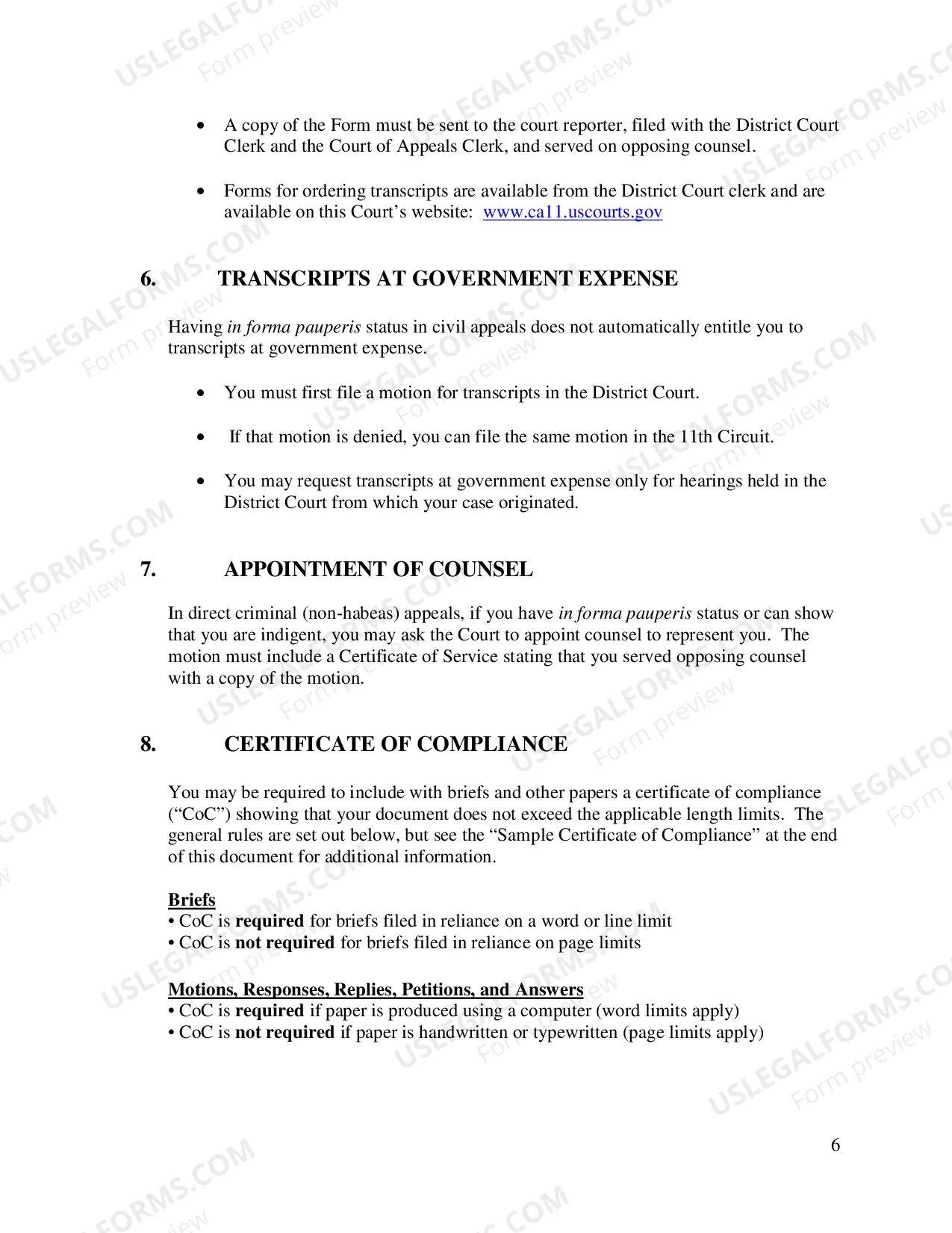 Preview Preparing an Appeal - Pro Se Appellants