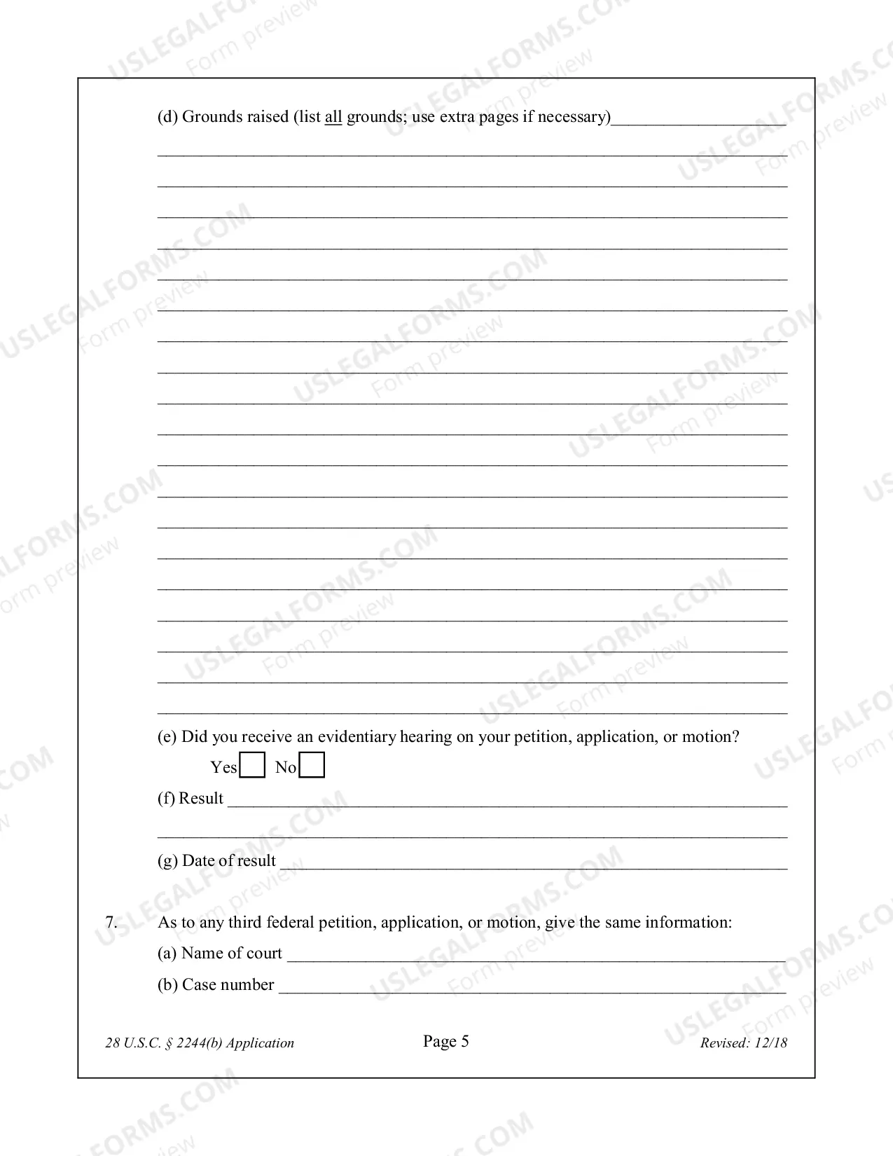 Preview APPLICATION FOR LEAVE TO FILE A SECOND OR SUCCESSIVE HABEAS CORPUS PETITION 28 U.S.C. Sec. 2244(b)