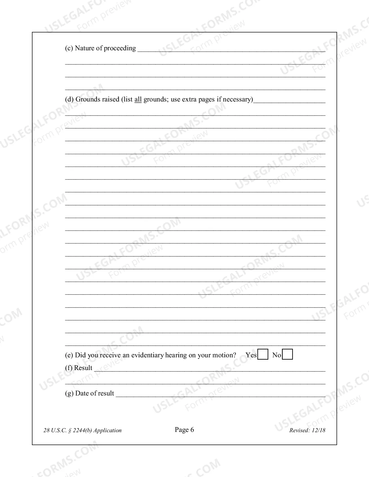 Preview APPLICATION FOR LEAVE TO FILE A SECOND OR SUCCESSIVE HABEAS CORPUS PETITION 28 U.S.C. Sec. 2244(b)