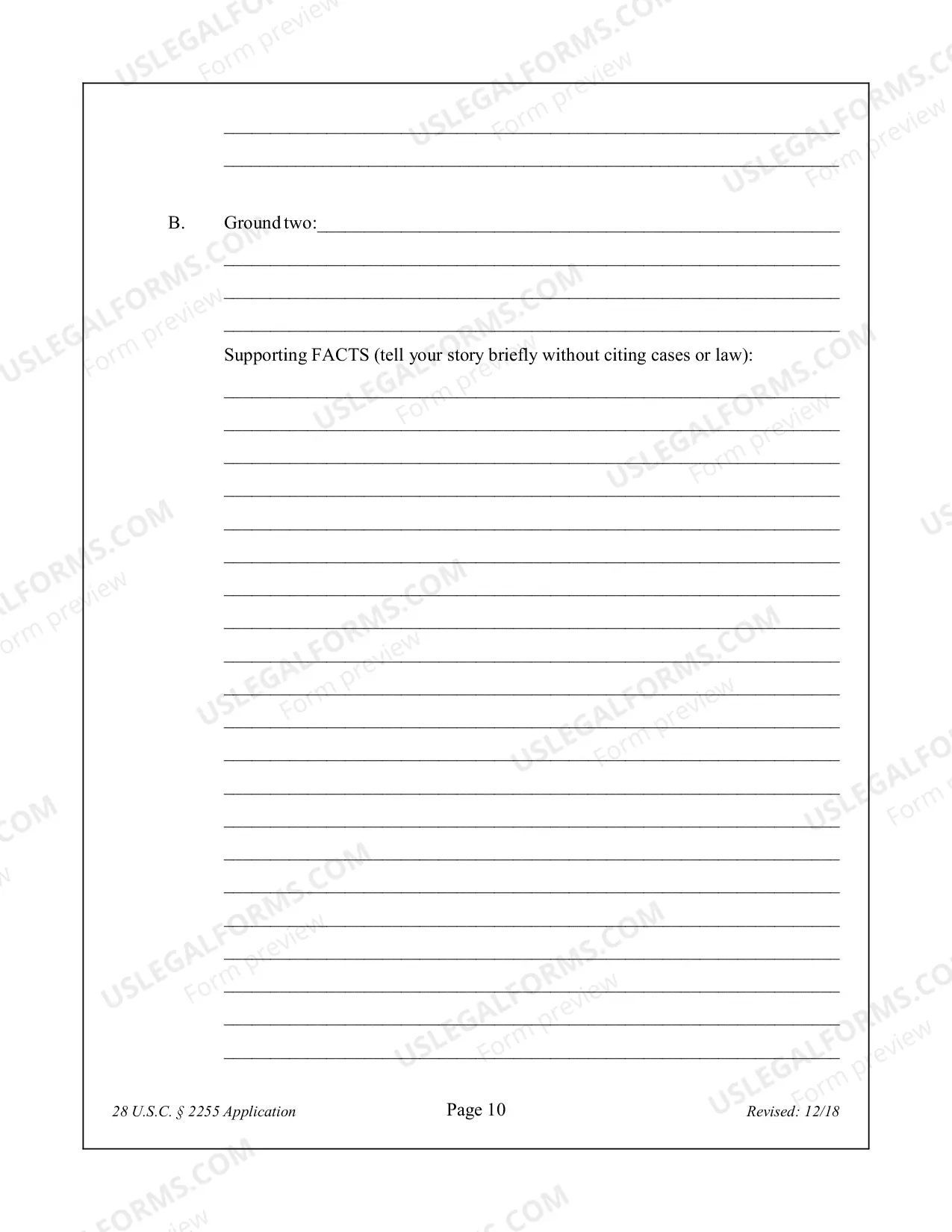 Preview APPLICATION FOR LEAVE TO FILE A SECOND OR SUCCESSIVE MOTION TO VACATE, SET ASIDE OR CORRECT SENTENCE 28 U.S.C. Sec. 2255