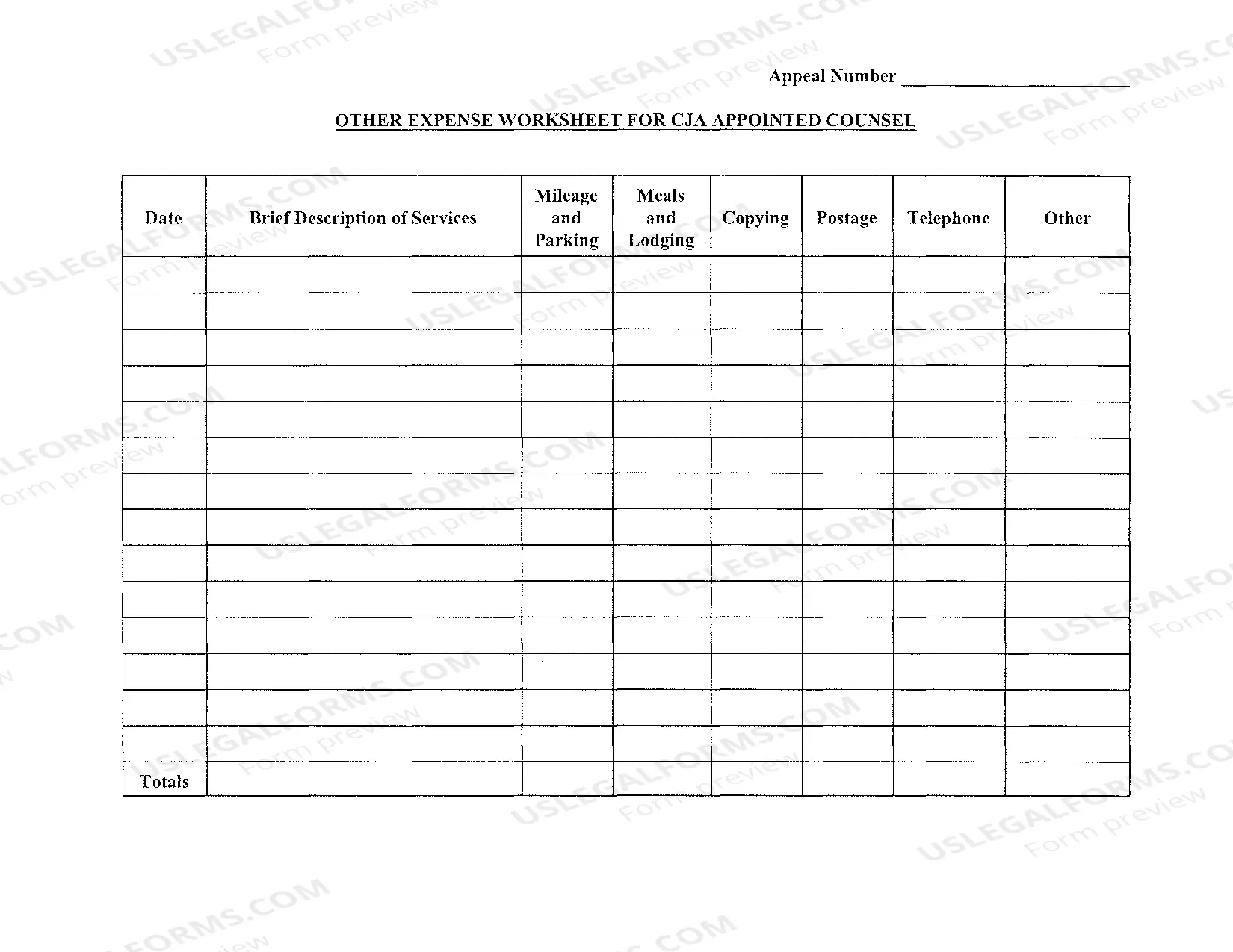 Preview DEATH PENALTY - CJA-30 WORKSHEET