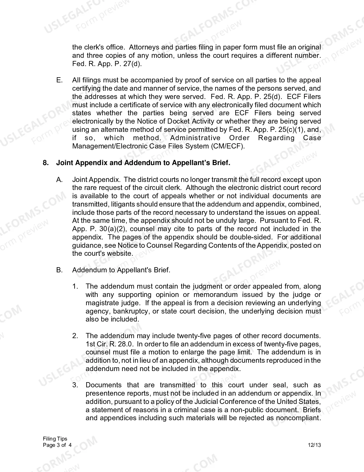 Preview Ten Pointers for an Appeal