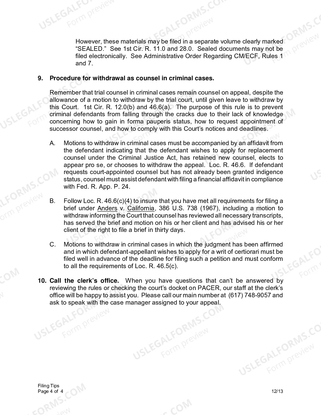 Preview Ten Pointers for an Appeal