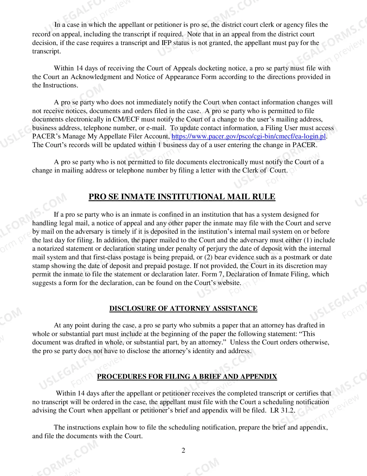 Preview How to file a habeas corpus petition or appeal, second or successive petition, or civil rights appeal challenging a prisoner's detention