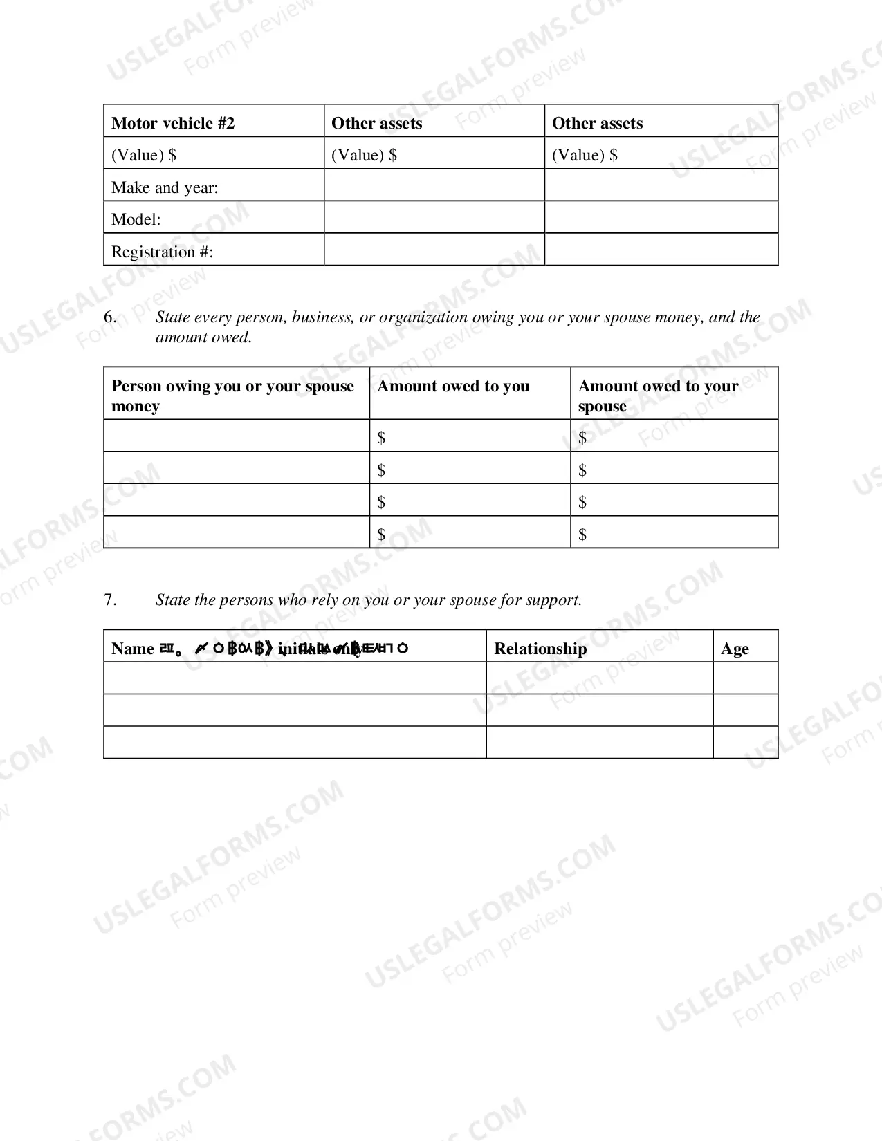 Preview Form 4 Affidavit with motion to proceed in forma pauperis