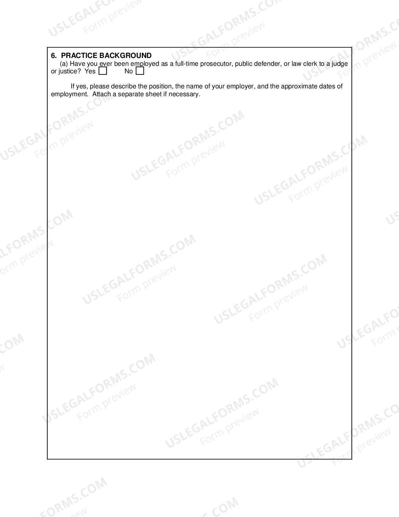 Preview Criminal Justice Act - Attorney Application (this form can be filled out and then printed)