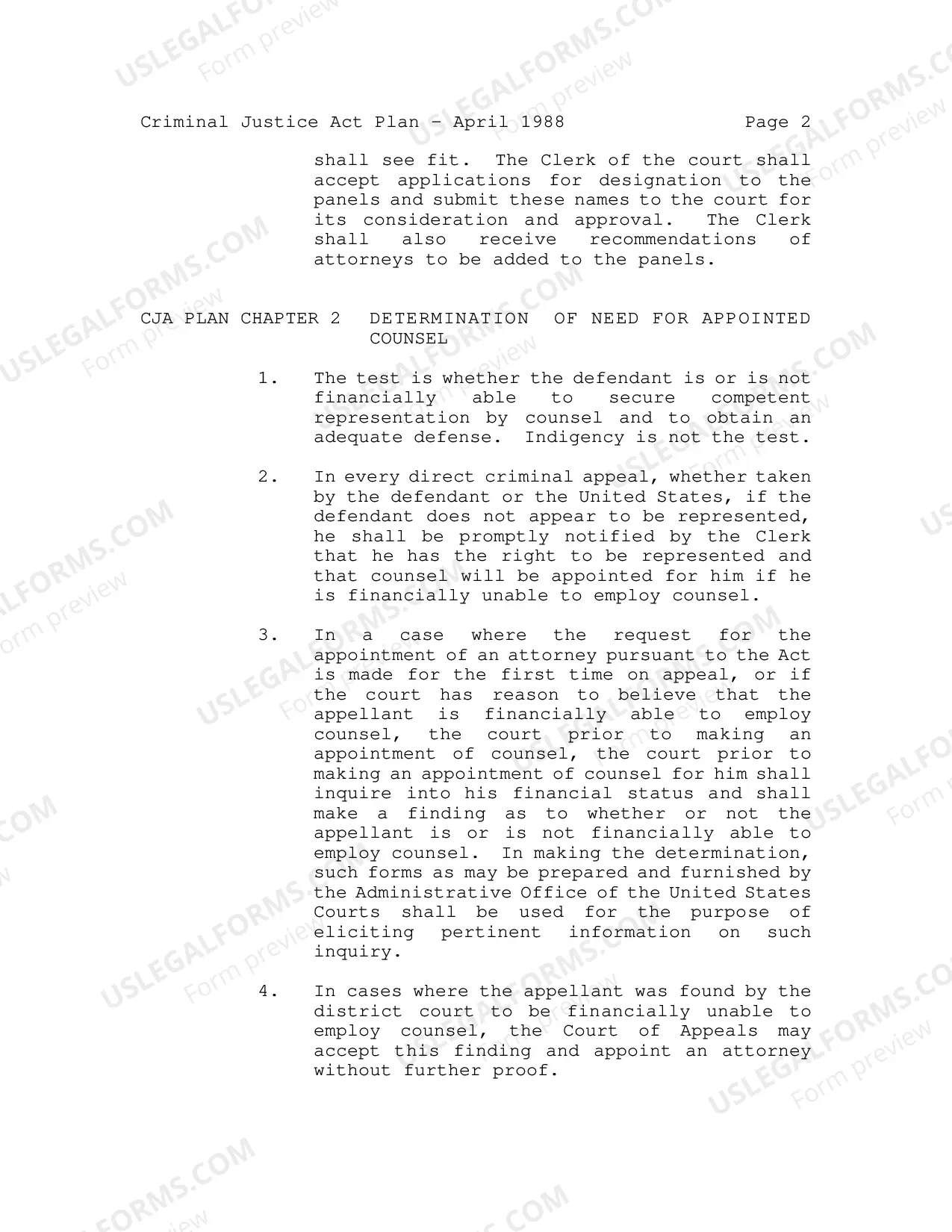 Preview Criminal Justice Act Plan