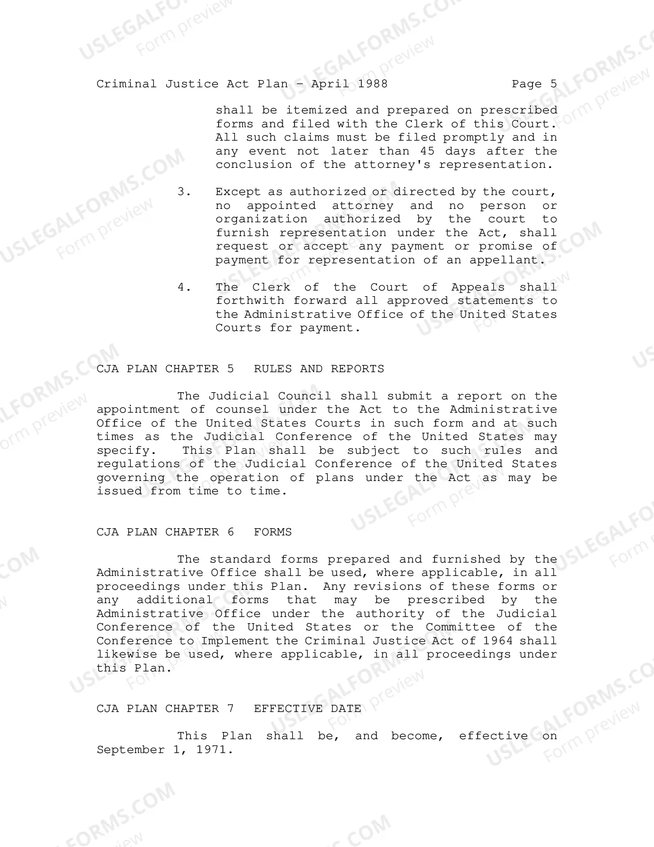 Preview Criminal Justice Act Plan