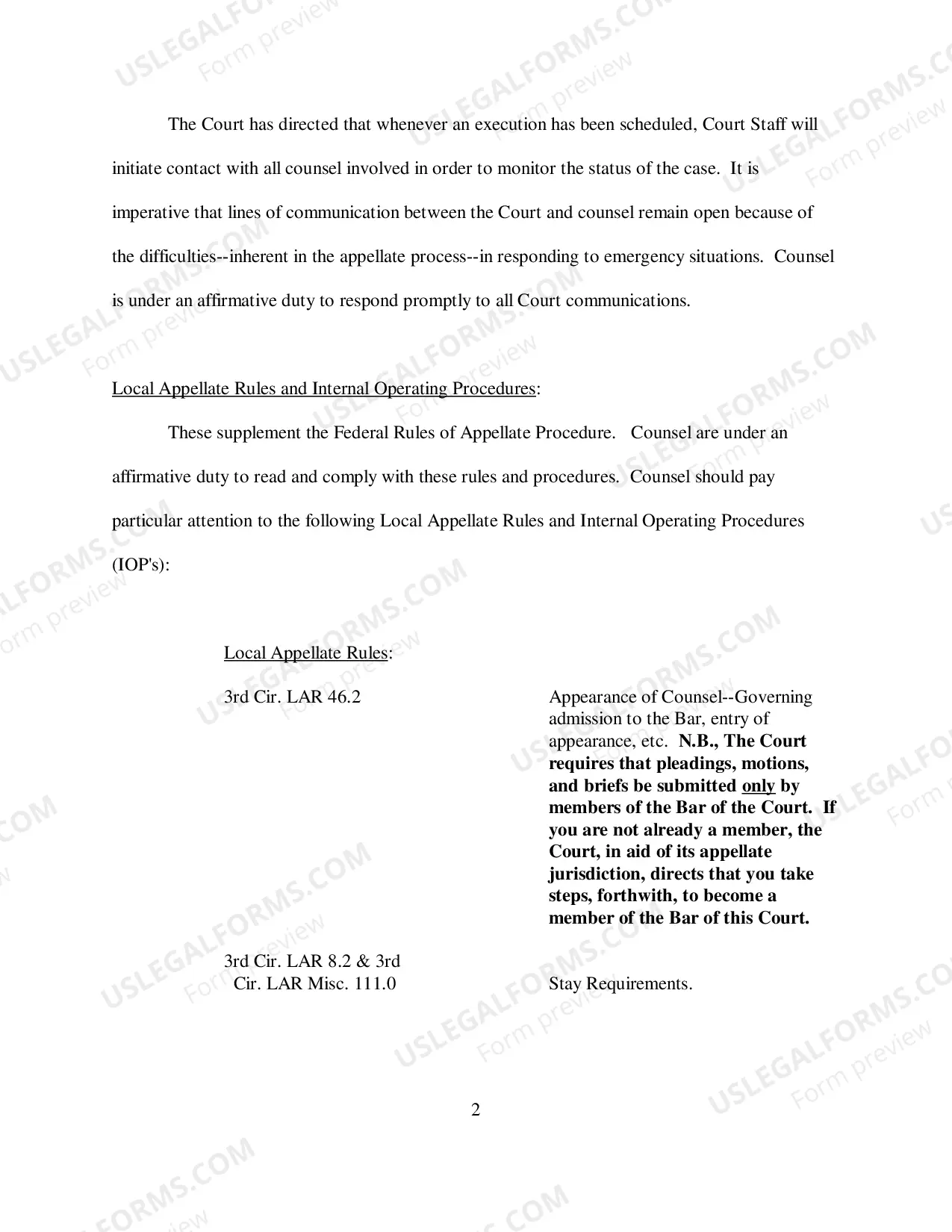 Preview Notice to Parties
