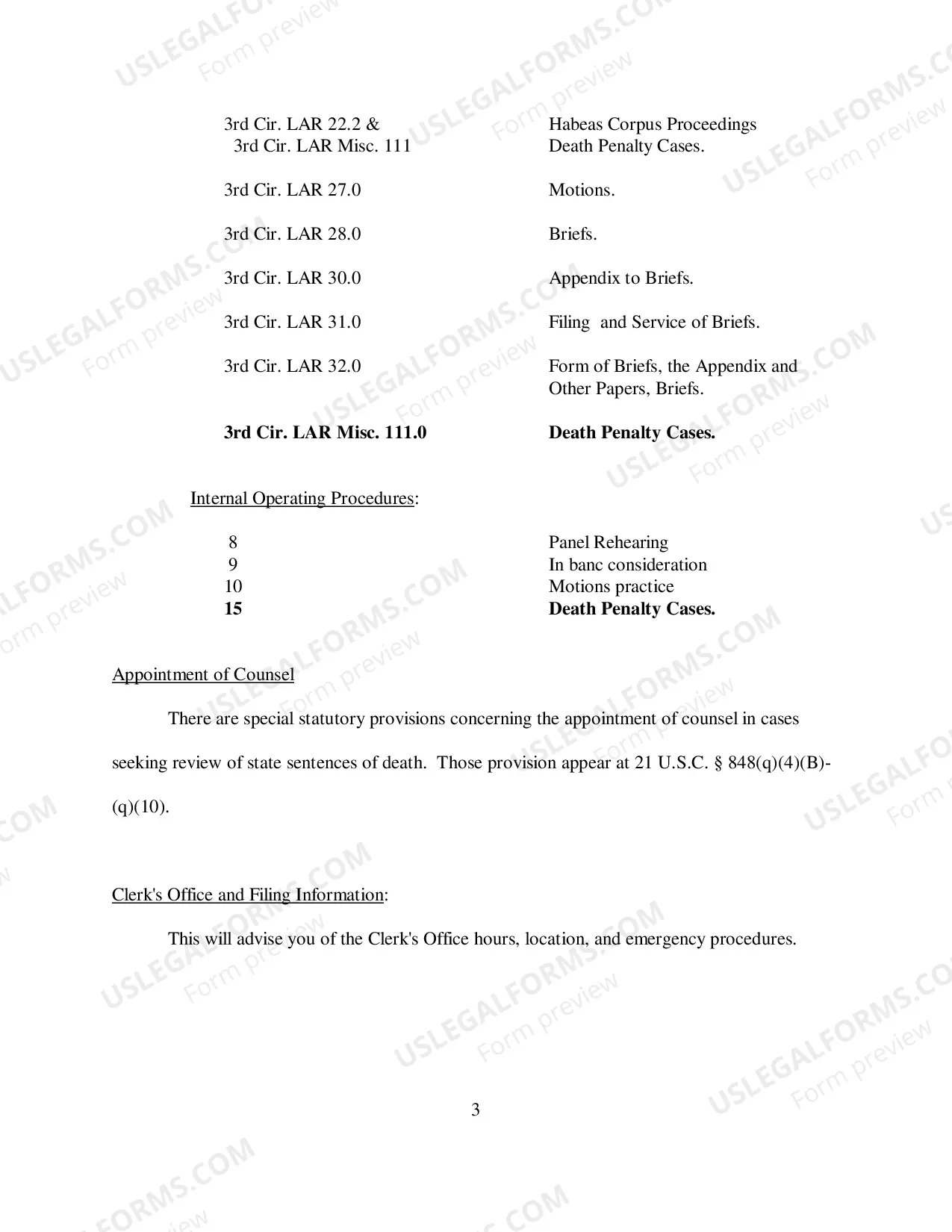 Preview Notice to Parties