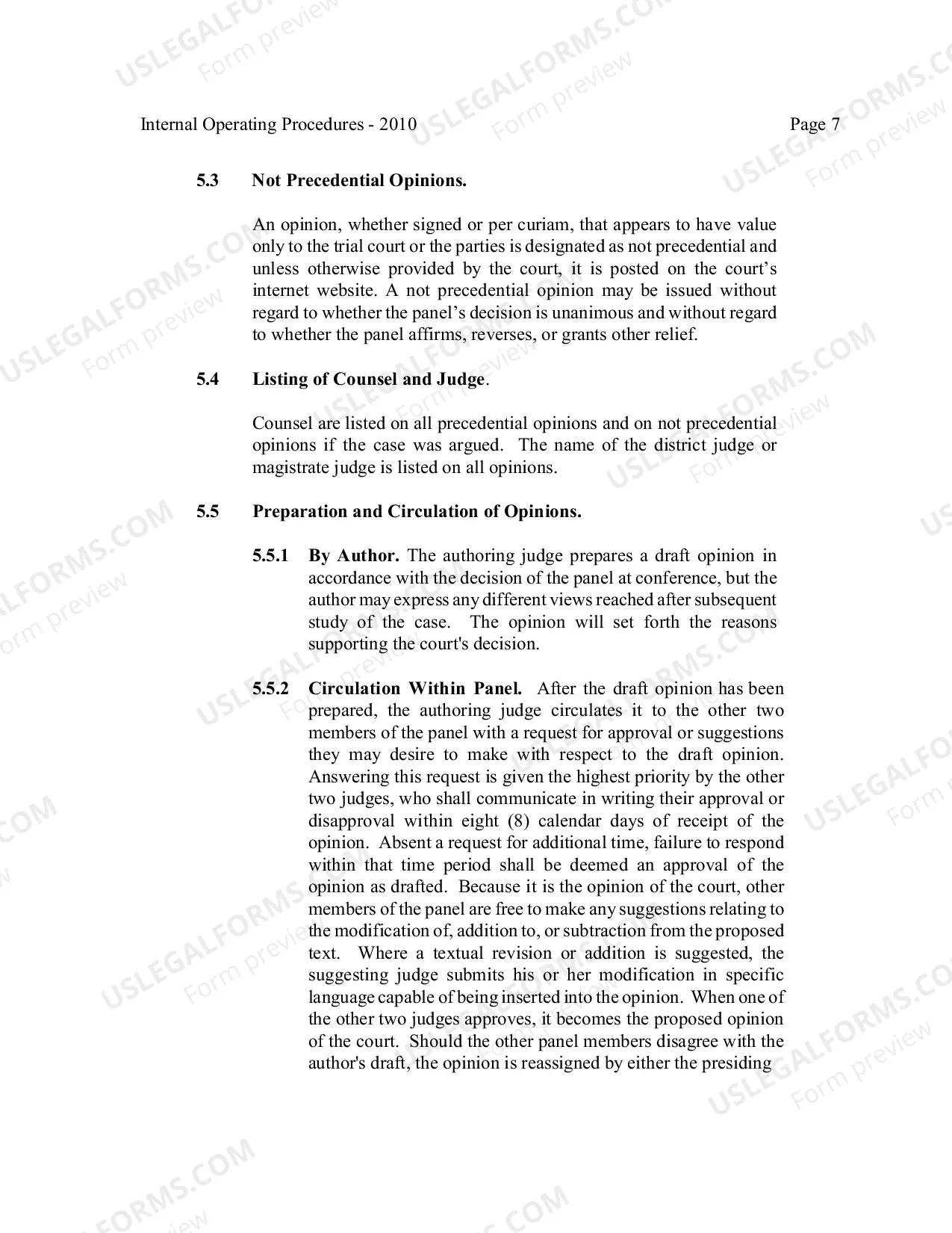 Preview Third Circuit Internal Operating Procedures