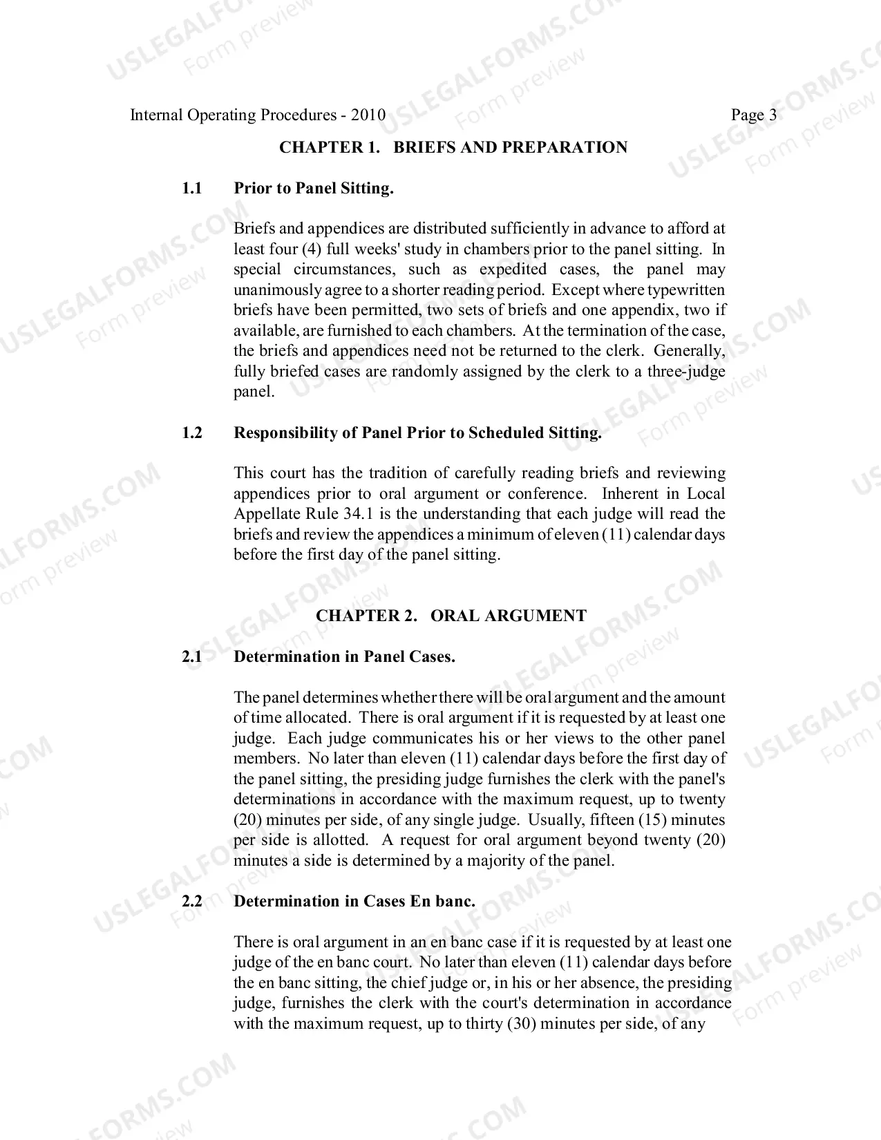 Preview Third Circuit Internal Operating Procedures
