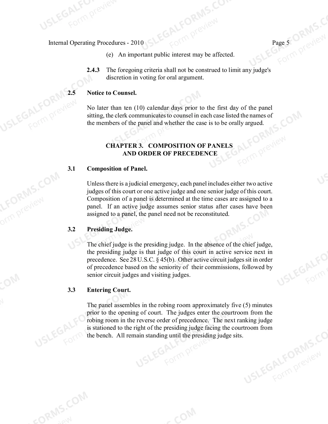 Preview Third Circuit Internal Operating Procedures