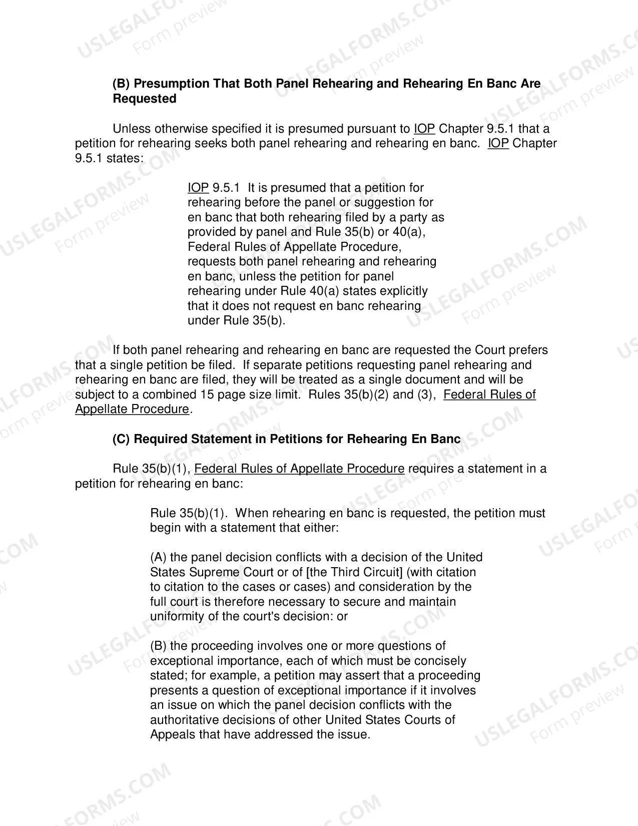 Preview Post-Decision Practice Information Sheet